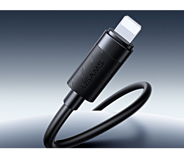 USAMS Kabel 12W Lightning do USB-A 1m czarny - 1569145 - zdjęcie 2